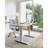 Electric Height Adjustable Standing Desk With Built-In Drawer, Durable Maple Desktop, Quiet Motor, And Stable Frame For Home Office