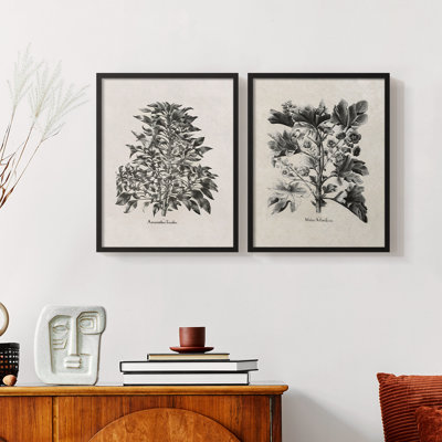 «Vintage Floral LXVI», 2 pièces
