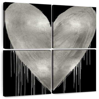 Hardie Big Hearted Silver On Black