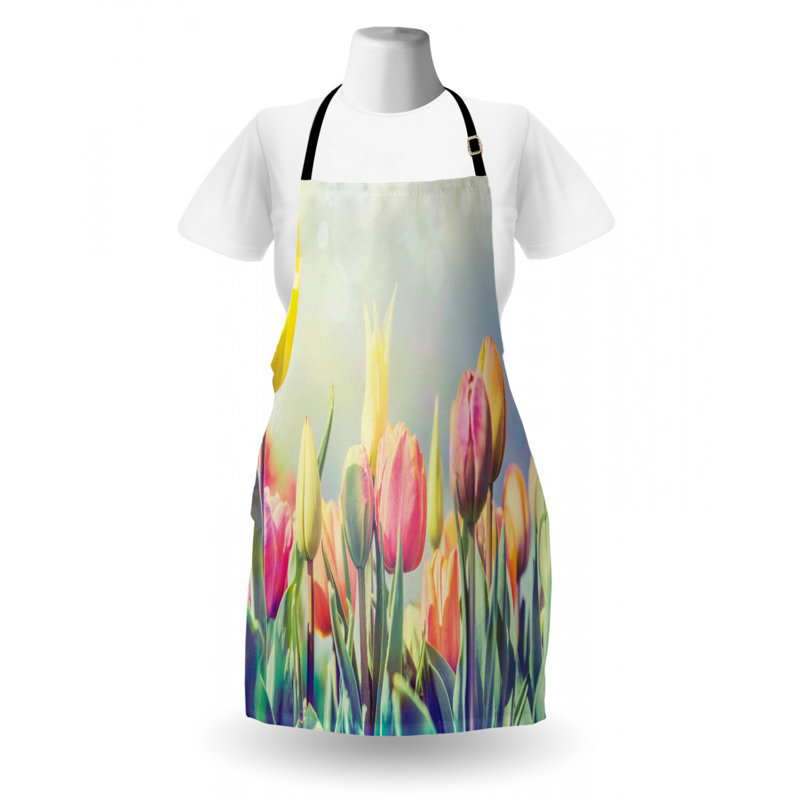 Tablier de lit à fleurs tulipes
