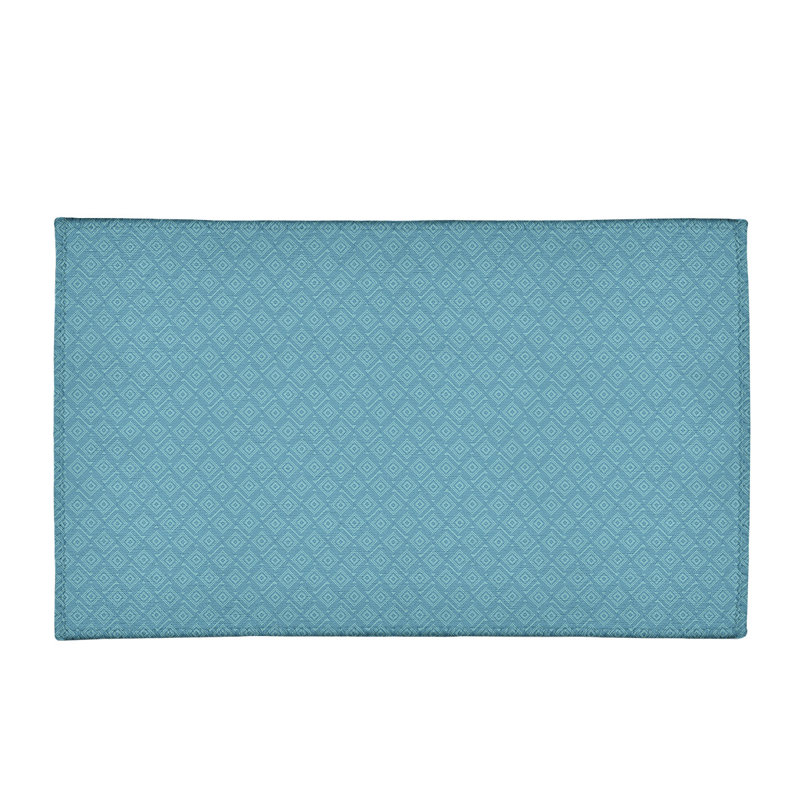Tapis bleu de labyrinthe carré, Rectangle 2 pi x 3 pi