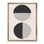Minimal Geometric Lines and Circle IV - reproduction de cadre flottant sur toile-55231279-55231278