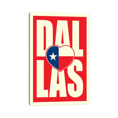 Drapeau de Dallas, cœur typographique
