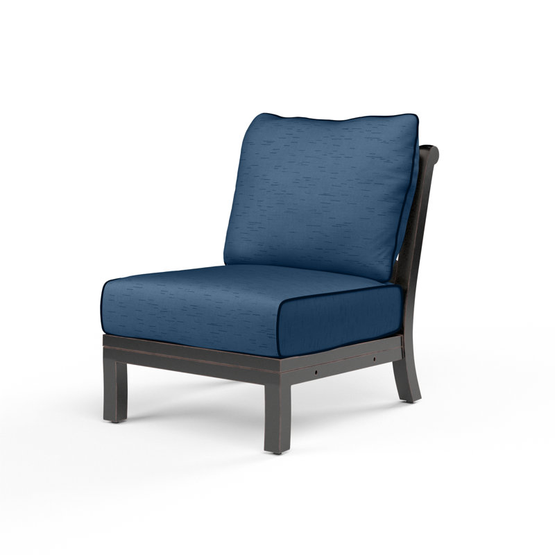 Chaise de patio avec coussins Monterey, Spectre indigo Sunbrella®