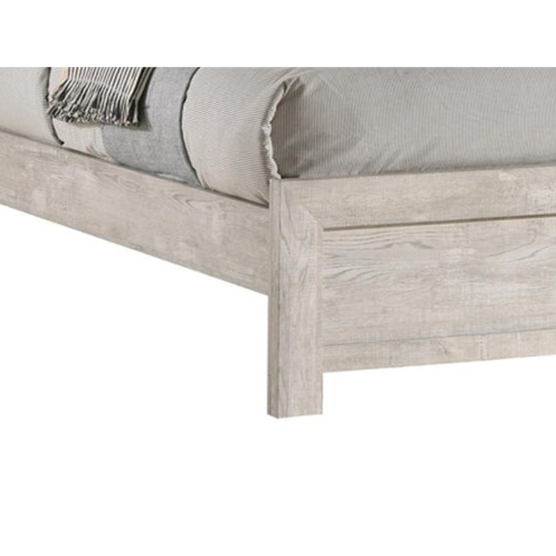 Tête de lit Velz W Chevron, finition bois, Beige, Grand