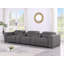 Luxueux canapé inclinable électrique en cuir véritable 5 pièces - 3 fauteuils inclinables et appuis-tête électriques-852453639