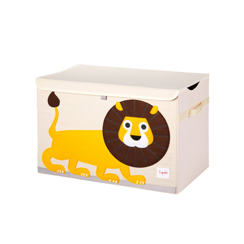 3 Sprouts - Coffre à jouets pour salle de jeux pour enfants, lion