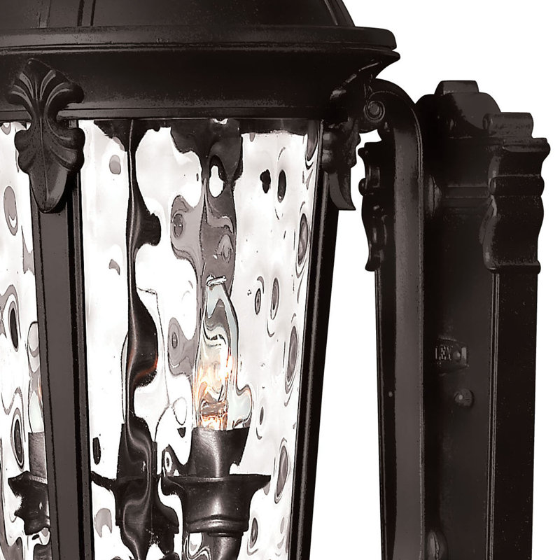 Windsor Aluminum Outdoor Wall Lantern, 25.5" H x 9.5" W x 12" D