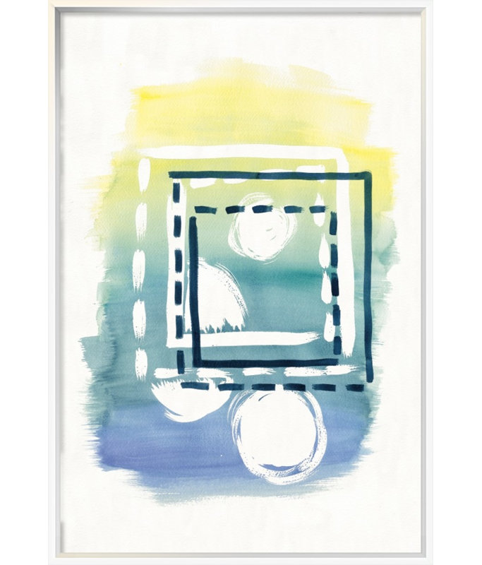 " Offset Shapes Square " by Elyse DeNeige, 18" H x 12" W, Wrapped Canvas, No Mat