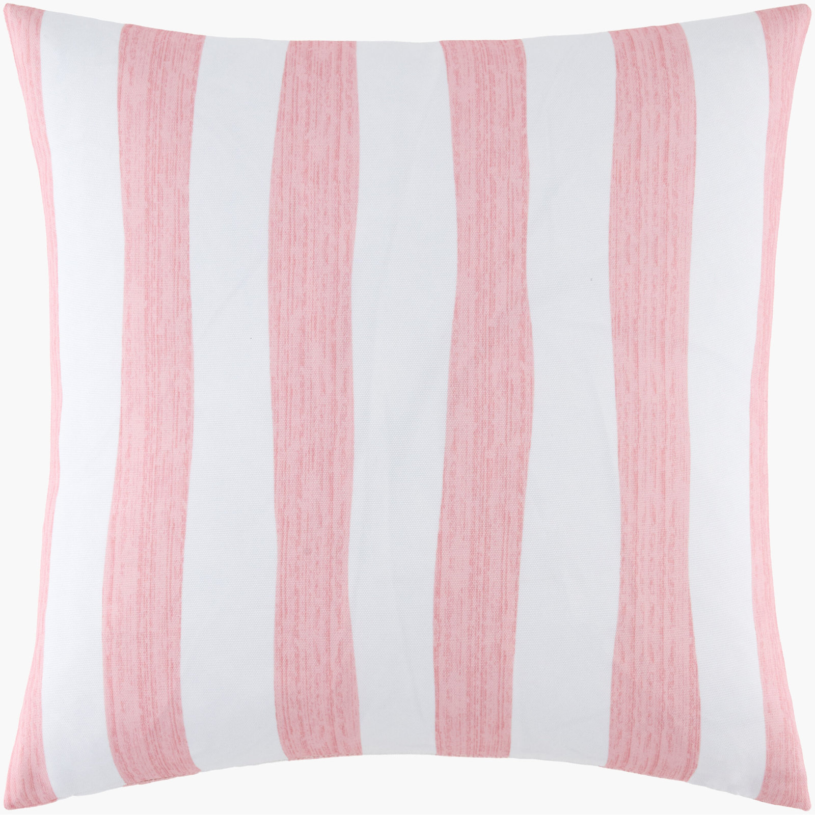 Laguna Striped Indoor/Outdoor Throw Pillow, Pink Striped, Square 20", Polyester