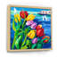 Tulipes sur l'océan - reproduction d'art murale traditionnelle en bois-856212260-856212284