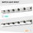 Modern Bathroom Vanity Lighting 6-Light LED Vanity Lights Over Mirror Bath Wall Lighting