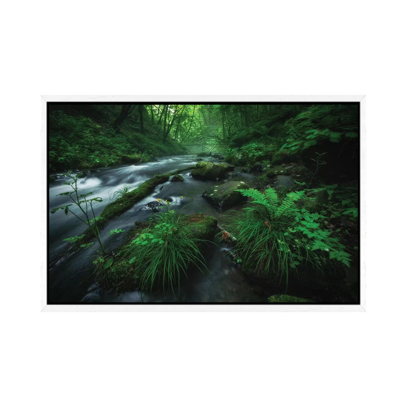 Summer in Japan XIV 1 Piece Wall Art on Canvas, 66.04cm H x 101.6cm W x 3.81cm D, White Framed