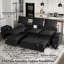 Grand canapé-lit modulaire convertible en L en chenille Luna-628556724