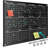 Black Magnetic 34”x46” Glass Whiteboard Yearly Calendar Planner