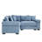 79" L-Shaped Corduroy Upholstered Sectional-1504176036