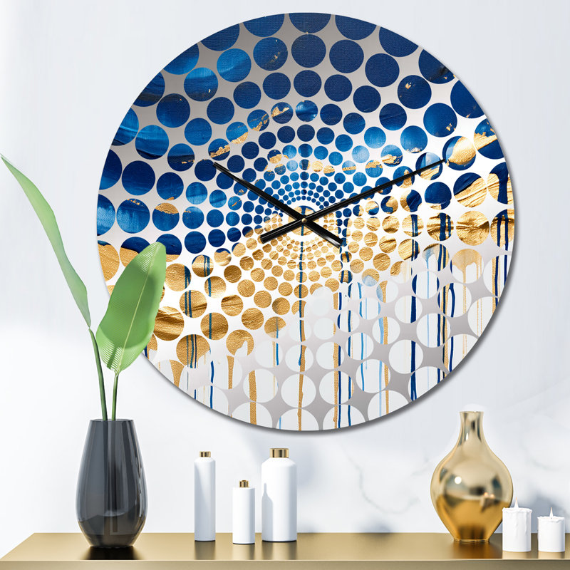 Muscogee - Horloge murale peinture abstraite, Petit