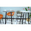 Yes Velvet Bar Stool with Iron Frame-1819114150