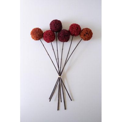  Artificial Allium Ball Stems – 24" Tall Faux Stems Set of 6