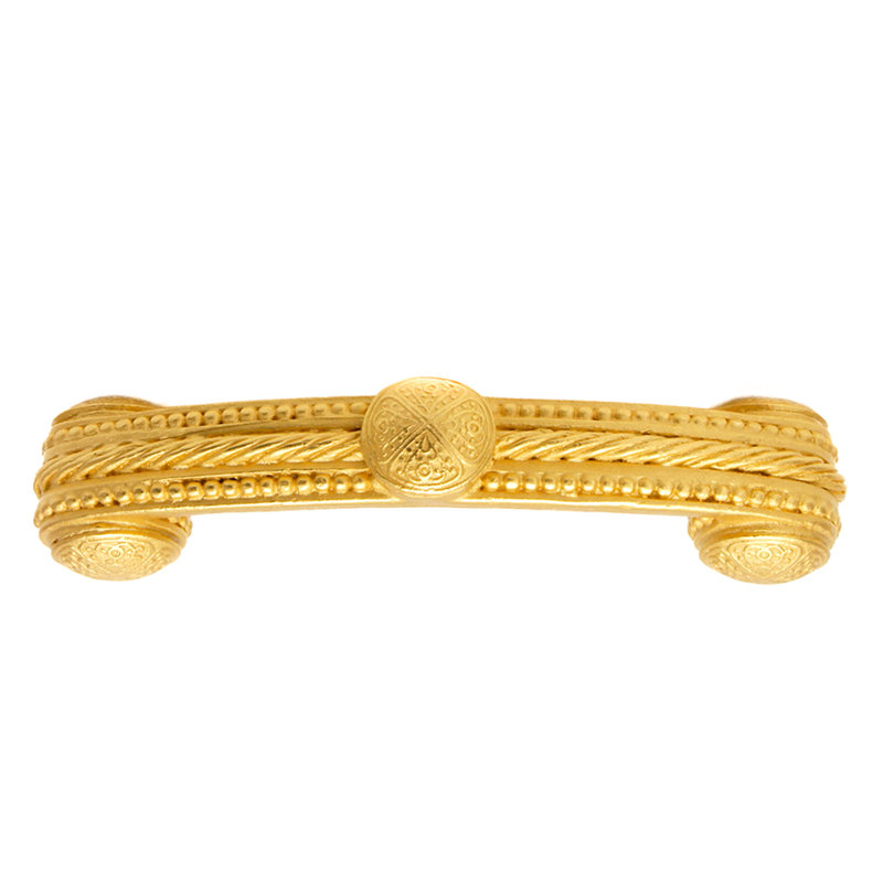 Millennium 5 inches c.c. pull beads & rope in Chalice, Gold, 3"