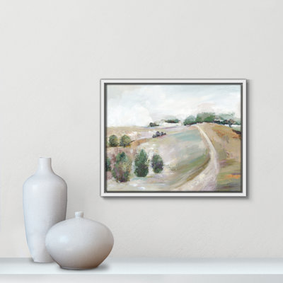 Kel Country Road Hill by Allison Pearce - Floater Frame Print on Canvas