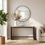 Console Everly Quinn en bois et pierre pour une décoration intérieure élégante