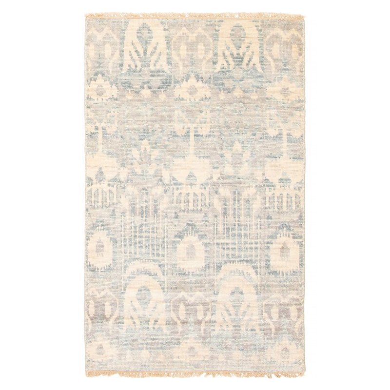 Tapis gris unique unique de 3 pi 0 po x 5 pi 0 po Mystique