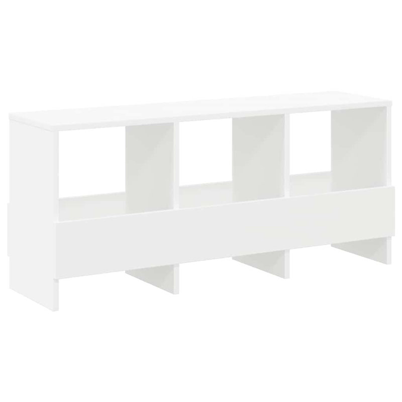 Wood Free Standing Magazine Rack, White