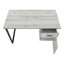 Bureau d'ordinateur, bureau personnel, ordinateur portable, installation à gauche, à droite, tiroirs de rangement, L 48 po, travail, métal stratifié, contemporain, moderne-111949649