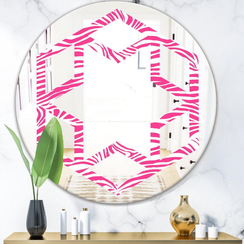 Miroir mural Hexagon Star Glamour Zebra, 31,5 po x 31,5 po