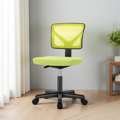 Fauteuil de bureau en maille à dossier bas et sans accoudoirs avec support lombaire