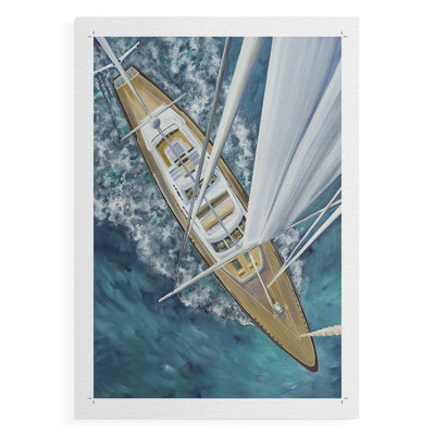 Sailing Around The World -Canvas Print Only - NOT FRAMED