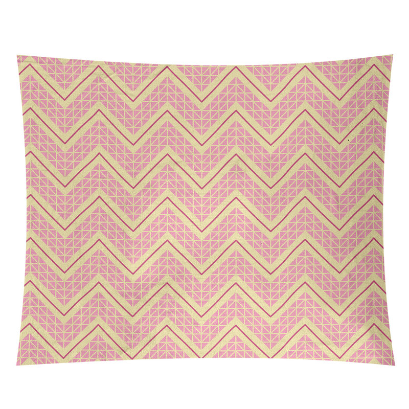 Tapisserie Stephenie, H 51 po x l 60 po, Rose / Jaune