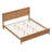Modern King Size Platform Bed, No Box Spring Needed-411231309