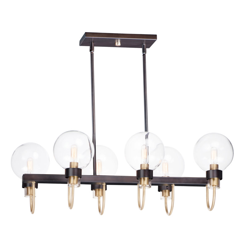 Luminaire suspendu pour îlot de cuisine 6 lumières Avenger