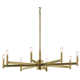Tuscany 8 Light Metal Dimmable Chandelier