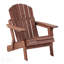 Chaise Adirondack pliante en bois surdimensionnée avec dossier et siège préassemblés, idéale pour le confort et la durabilité
