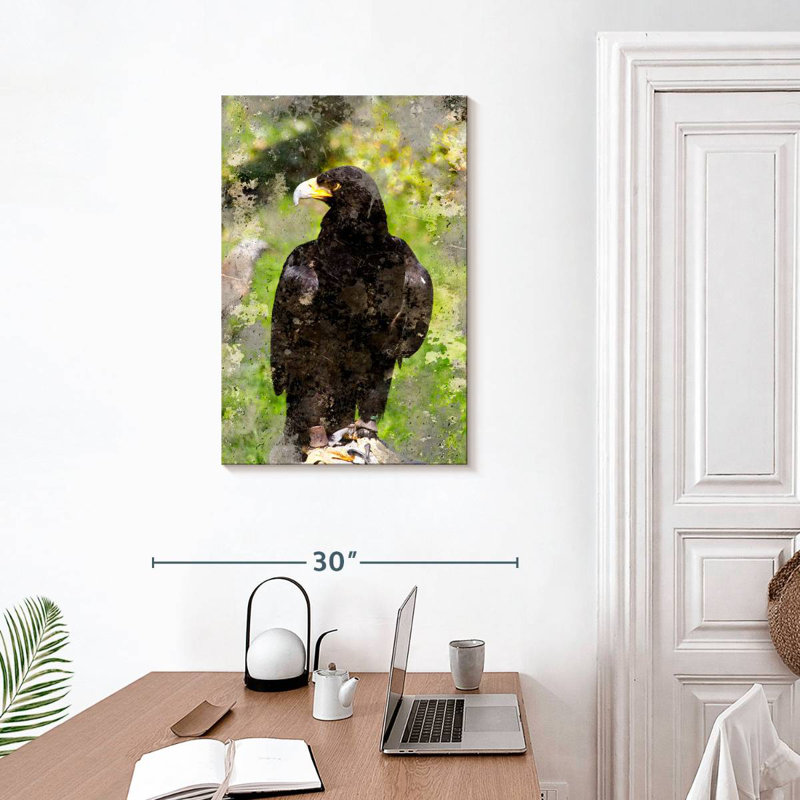 Brampt Majestic Black Eagle, 30" H x 20" W