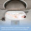 Baignoire autoportante autoportante linéaire en acrylique 59 po 59 po, acrylique blanc brillant, bonde chromée Pop-Up, certifiée Cupc