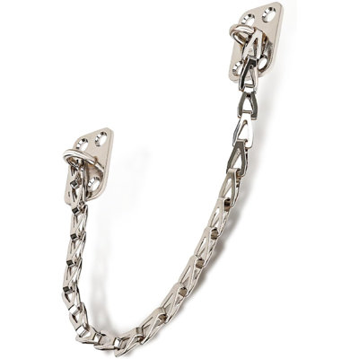 Mega Handles 12-Inch Transom Door Chain – Heavy-Duty Chain Stopper for Transom Windows, Cabinet Doors, Lids & Safety Restraint