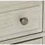 Table de chevet classique à 2 tiroirs avec rangement pour table de chevet brun foncé et gris