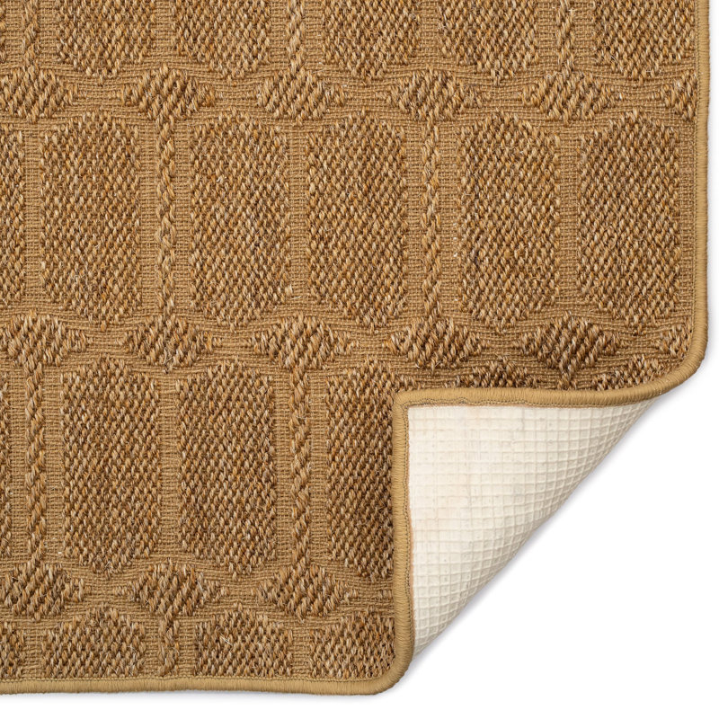 Timikia Jute/Sisal Geometric Rug, Rectangle 8' x 10'