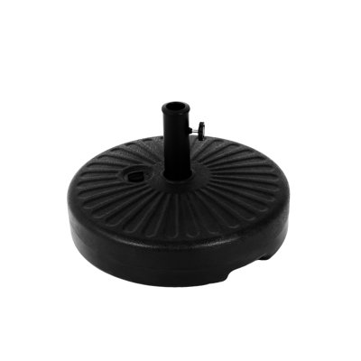 Heavy-Duty Umbrella Support For Lawn And Balcony - Black Base Outdoor Use To All Weathers