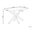 Keanna Glass Top Metal Base Dining Table