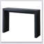 Console moderne noire avec motif à nervures, console en bois, table d'entrée l 47 po, console étroite, table de couloir moderne, table de canapé moderne, table de salon