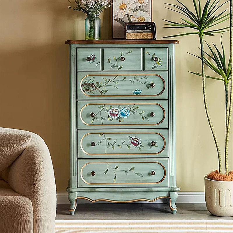 Buffet décoratif rétro en bois manufacturé
