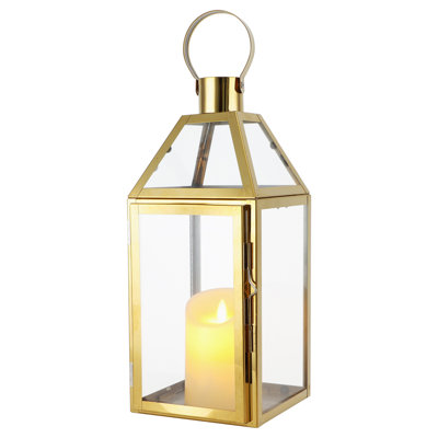 16'' H Metal Tabletop Lantern