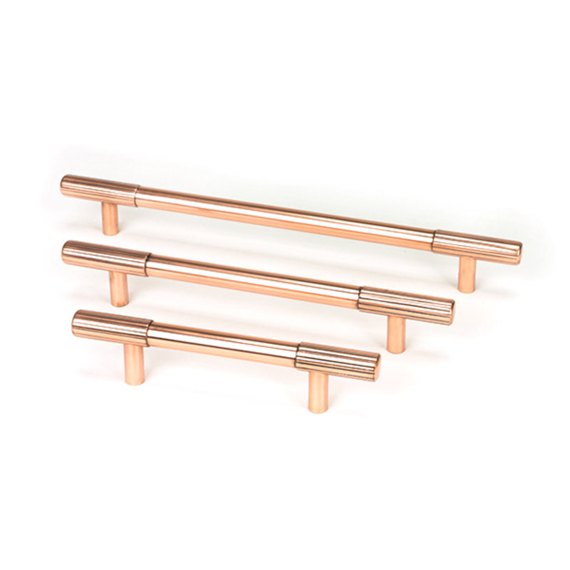 Bar Handle, 9.6 cm, Polished Bronze