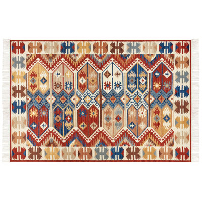 Bhismpal Southwestern Wool Hand Woven Area Rug