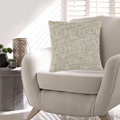 Ensemble de coussins décoratifs à rayures carrées, en coton, noir et blanc, 4 pouces, 20 pouces
